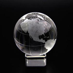 60mm Crystal Glass Global ( Stand Optional )
