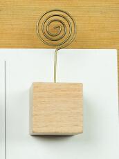 Eco-Friendly Wood Memo Pincer Clip