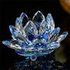 80mm Crystal Lotus Flower Paperweight ( 8 Colors )
