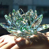 80mm Crystal Lotus Flower Paperweight ( 8 Colors )