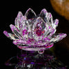 80mm Crystal Lotus Flower Paperweight ( 8 Colors )