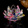 80mm Crystal Lotus Flower Paperweight ( 8 Colors )