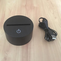 Multicolor LED Whale Night Light Table Lamp