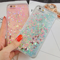 Liquid Heart & Stars Glitter Phone Case ( 5 Variants )