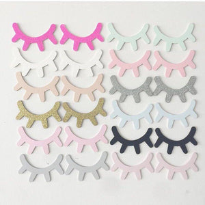 Wooden Eyelash Wall Sticker ( 8 Color )