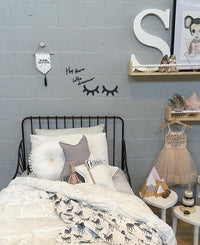 Wooden Eyelash Wall Sticker ( 8 Color )