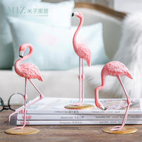 Pink Flamingo Figure Home Decor