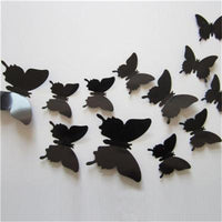 23 Variants Butterfly Decals 3D Wall Stickers ( 12 Pcs/Lot )