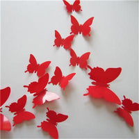 23 Variants Butterfly Decals 3D Wall Stickers ( 12 Pcs/Lot )