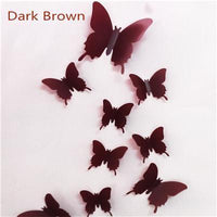23 Variants Butterfly Decals 3D Wall Stickers ( 12 Pcs/Lot )