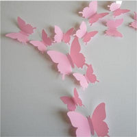 23 Variants Butterfly Decals 3D Wall Stickers ( 12 Pcs/Lot )