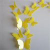 23 Variants Butterfly Decals 3D Wall Stickers ( 12 Pcs/Lot )