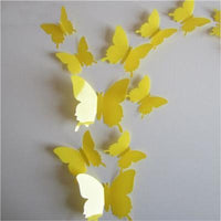 23 Variants Butterfly Decals 3D Wall Stickers ( 12 Pcs/Lot )