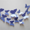 23 Variants Butterfly Decals 3D Wall Stickers ( 12 Pcs/Lot )