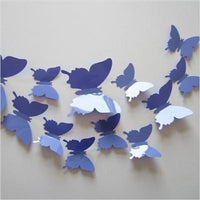 23 Variants Butterfly Decals 3D Wall Stickers ( 12 Pcs/Lot )