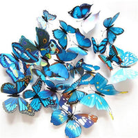 23 Variants Butterfly Decals 3D Wall Stickers ( 12 Pcs/Lot )