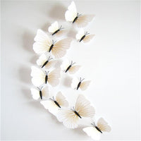 23 Variants Butterfly Decals 3D Wall Stickers ( 12 Pcs/Lot )