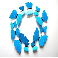 23 Variants Butterfly Decals 3D Wall Stickers ( 12 Pcs/Lot )