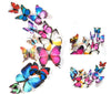 23 Variants Butterfly Decals 3D Wall Stickers ( 12 Pcs/Lot )