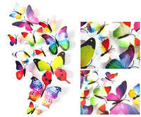 23 Variants Butterfly Decals 3D Wall Stickers ( 12 Pcs/Lot )
