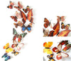 23 Variants Butterfly Decals 3D Wall Stickers ( 12 Pcs/Lot )