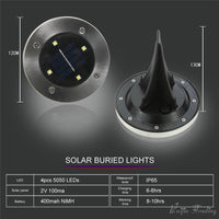Solar Garden Disc Lights