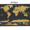 Vintage Scratch Off World Map