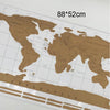 Vintage Scratch Off World Map