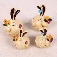 Cute Resin Rabbit Home Decoration ( 5 Variants )