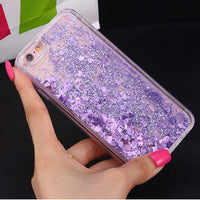 Liquid Heart & Stars Glitter Phone Case ( 5 Variants )