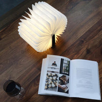 Wooden LED Book Lamp