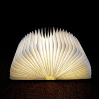 Wooden LED Book Lamp