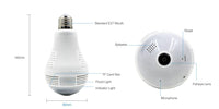 360 Degree Wireless IP Security Bulb Camera
