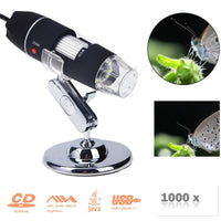 Portable USB Digital Electronic Microscope 8 LED Magnifier 1000X Video Camera
