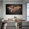 Huge Black World Map Paintings Print On Canvas ( 6 Variants and 6 Sizes )