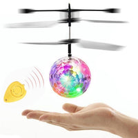 VICIVIYA RC Toy EpochAir RC Flying Ball RC Drone Helicopter Ball Built-in With Shinning LED Lighting for Kids