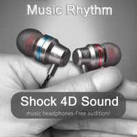 4D Surround Bass Metal Earphones