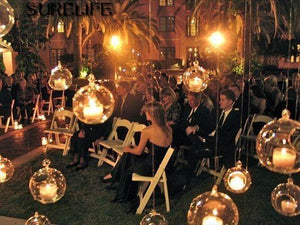 Clear Glass Candle Holders ( 10 pcs Set )