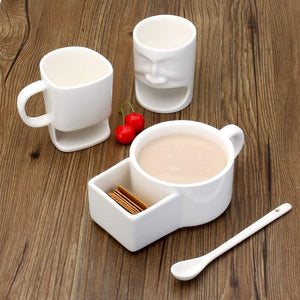 Face Shaped Ceramic Mugs