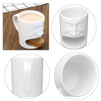 Face Shaped Ceramic Mugs
