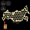 Beer Bottle Caps Collector - Russian Map