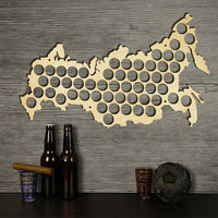 Beer Bottle Caps Collector - Russian Map